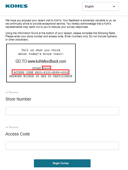 Www.KohlsFeedback.Com Homepage