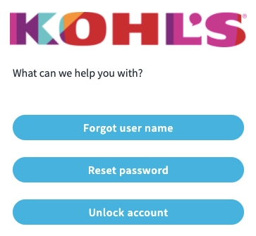 MyHR Kohls Password Reset
